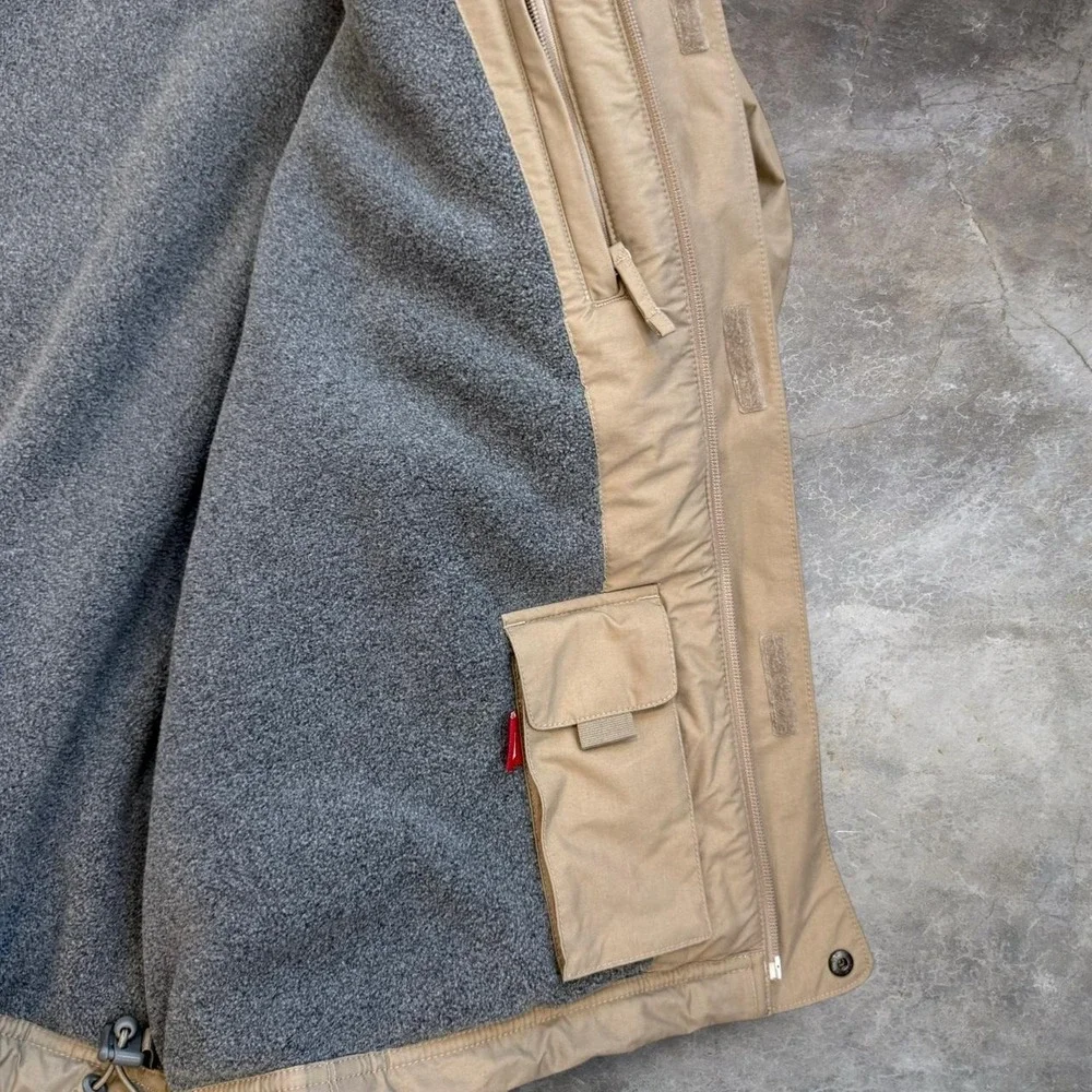 Vintage L.L Bean Fleece Lined Tan Jacket Men's Size XL Outdoors Workwear 90s Y2K
